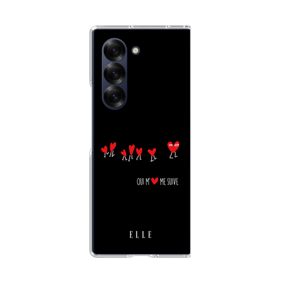 クリアケース［ ELLE - Let who love me follow me - ブラック ］