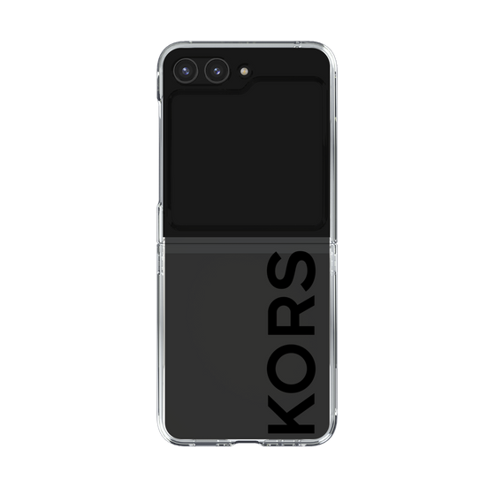 クリアケース［ MICHAEL KORS - Logo - Black ］