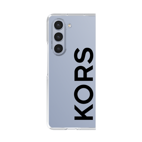 クリアケース［ MICHAEL KORS - Logo - Black ］