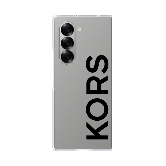 クリアケース［ MICHAEL KORS - Logo - Black ］