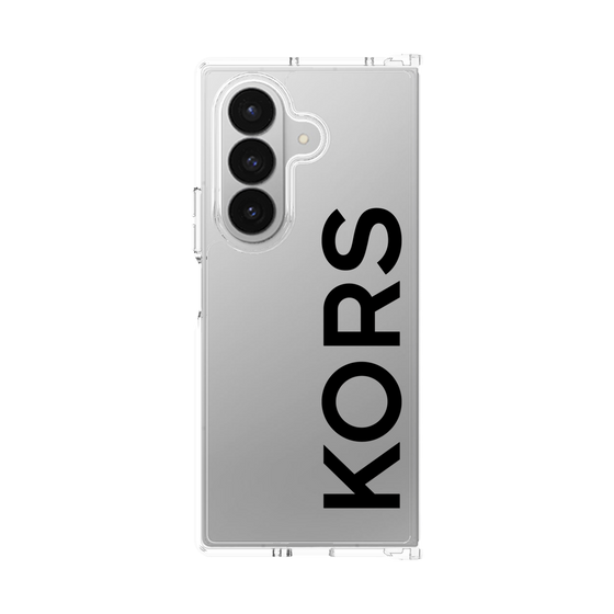クリアケース［ MICHAEL KORS - Logo - Black ］