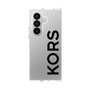 クリアケース［ MICHAEL KORS - Logo - Black ］