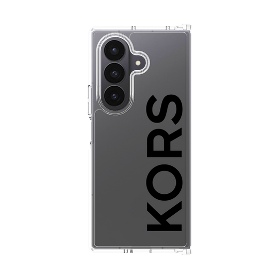 クリアケース［ MICHAEL KORS - Logo - Black ］