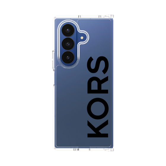 クリアケース［ MICHAEL KORS - Logo - Black ］