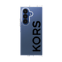 クリアケース［ MICHAEL KORS - Logo - Black ］