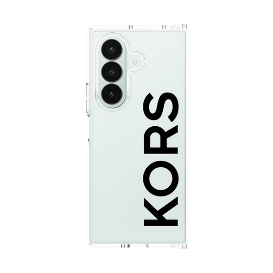 クリアケース［ MICHAEL KORS - Logo - Black ］