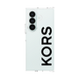 クリアケース［ MICHAEL KORS - Logo - Black ］