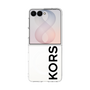 クリアケース［ MICHAEL KORS - Logo - Black ］