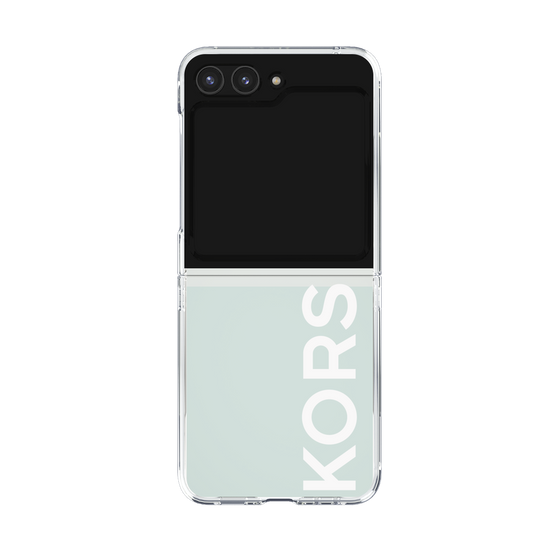 クリアケース［ MICHAEL KORS - Logo - White ］