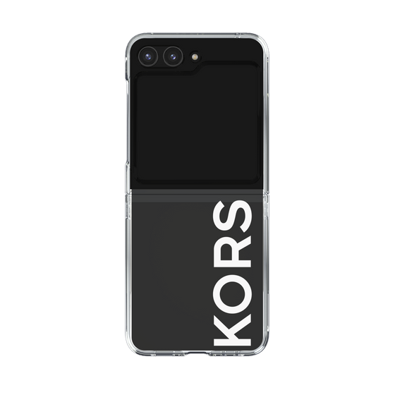 クリアケース［ MICHAEL KORS - Logo - White ］