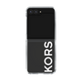 クリアケース［ MICHAEL KORS - Logo - White ］