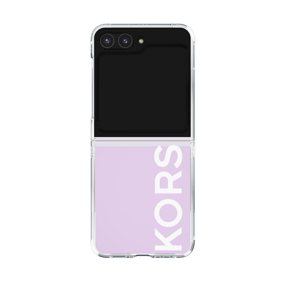 クリアケース［ MICHAEL KORS - Logo - White ］