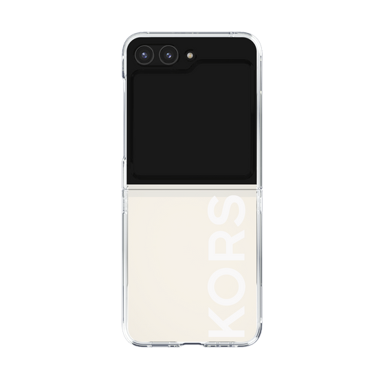 クリアケース［ MICHAEL KORS - Logo - White ］