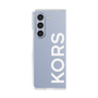 クリアケース［ MICHAEL KORS - Logo - White ］