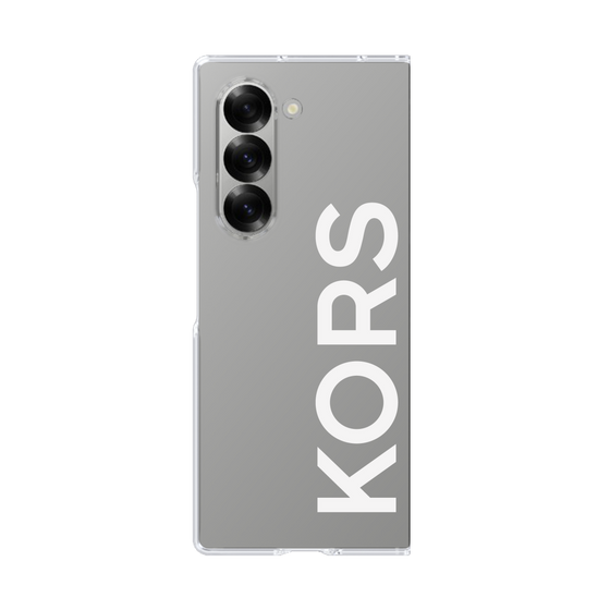 クリアケース［ MICHAEL KORS - Logo - White ］