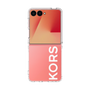 クリアケース［ MICHAEL KORS - Logo - White ］