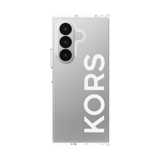 クリアケース［ MICHAEL KORS - Logo - White ］