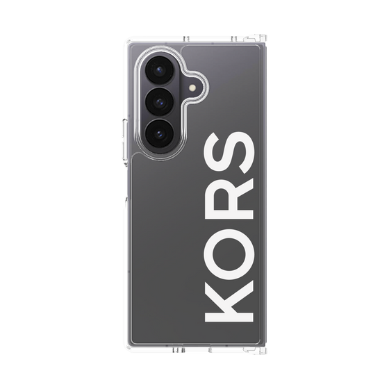 クリアケース［ MICHAEL KORS - Logo - White ］