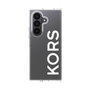 クリアケース［ MICHAEL KORS - Logo - White ］