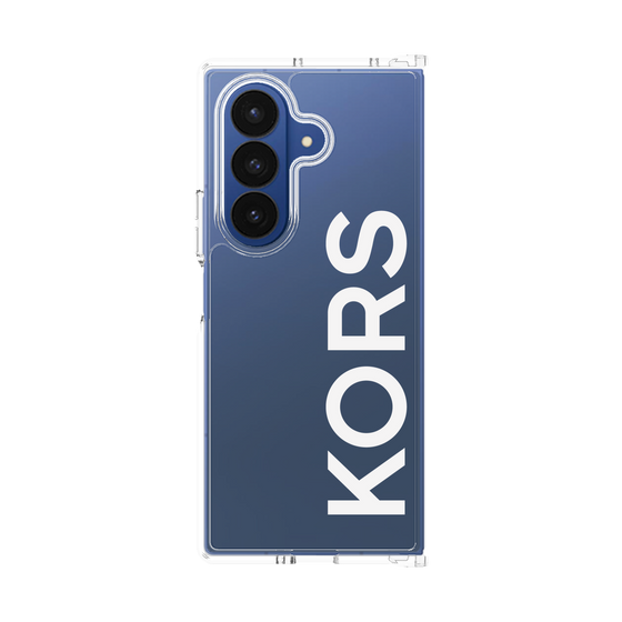 クリアケース［ MICHAEL KORS - Logo - White ］