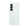 クリアケース［ MICHAEL KORS - Logo - White ］