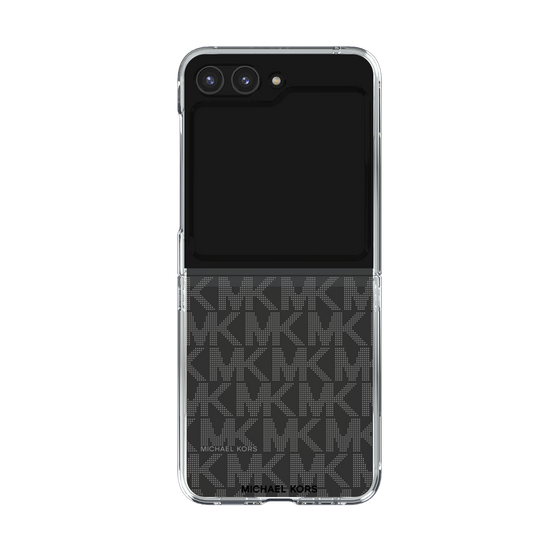 クリアケース［ MICHAEL KORS - Signiture - Clear Black ］