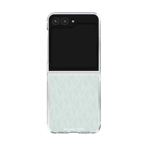 クリアケース［ MICHAEL KORS - Signiture - Clear White ］