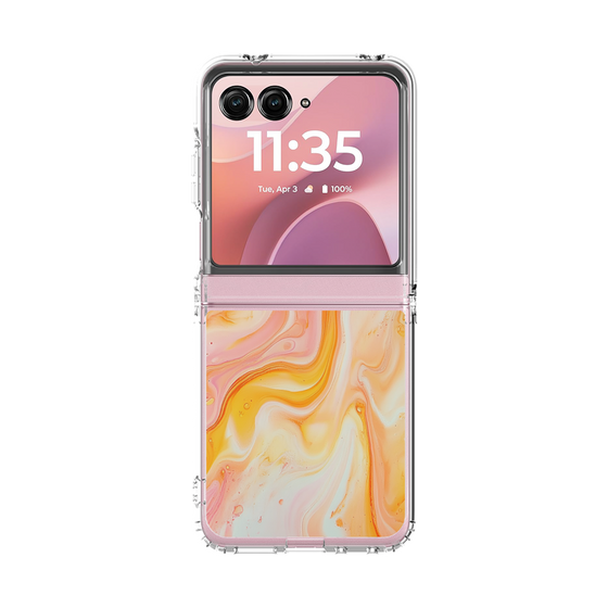 クリアケース［ Color Rain - オリジナル - Tangerine Mist ］