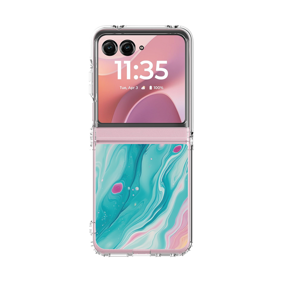 クリアケース［ Color Rain - オリジナル - Serene Wave ］