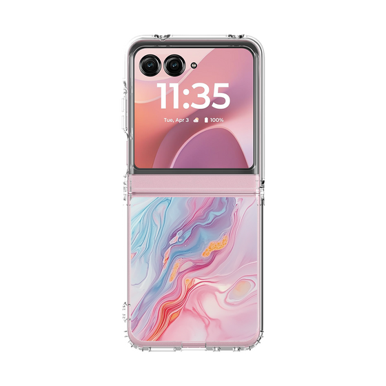 クリアケース［ Color Rain - オリジナル - Dream veil ］