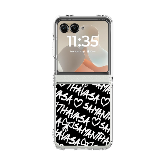 クリアケース［ Samantha Thavasa - スクリッタ - ブラック ］