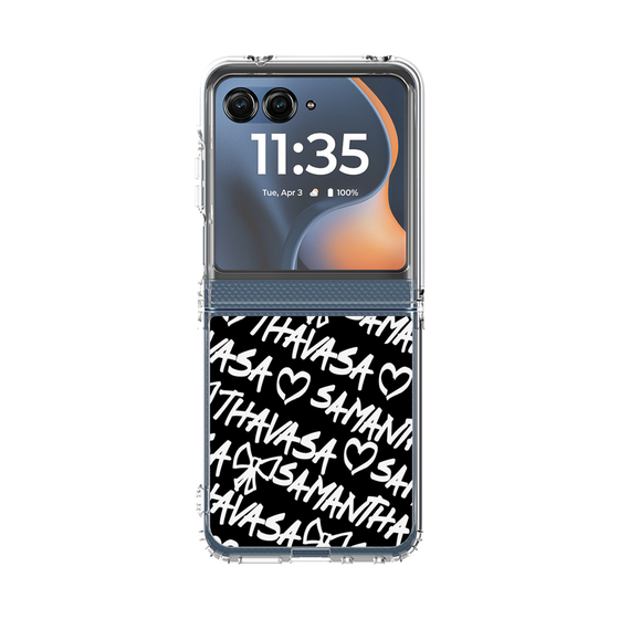 クリアケース［ Samantha Thavasa - スクリッタ - ブラック ］