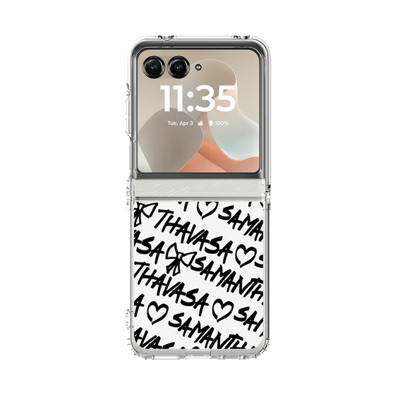 クリアケース［ Samantha Thavasa - スクリッタ - ホワイト ］