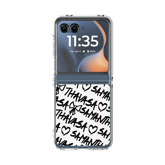 クリアケース［ Samantha Thavasa - スクリッタ - ホワイト ］