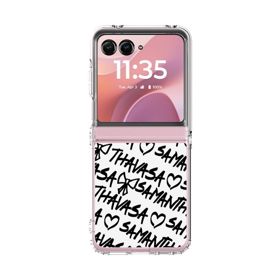 クリアケース［ Samantha Thavasa - スクリッタ - ホワイト ］