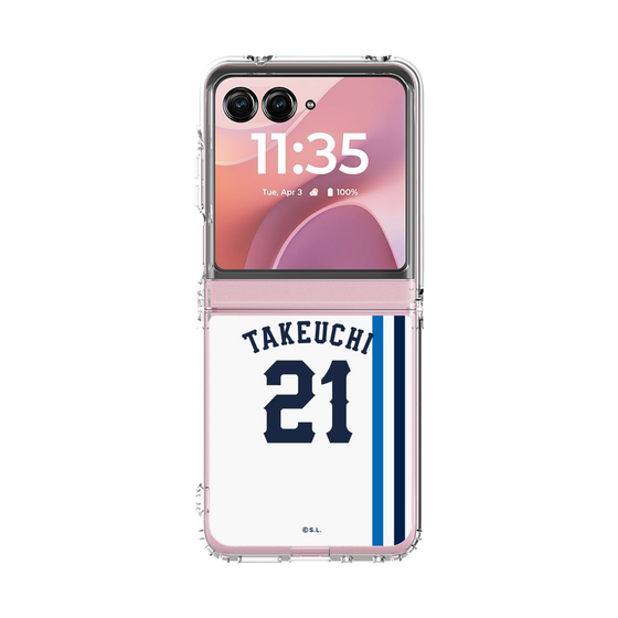 クリアケース［ 埼玉西武ライオンズ- #21 TAKEUCHI - ホーム ］