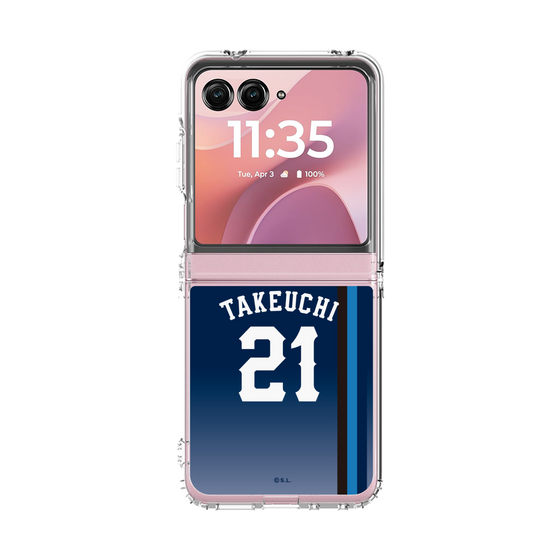 クリアケース［ 埼玉西武ライオンズ- #21 TAKEUCHI - ビジター ］