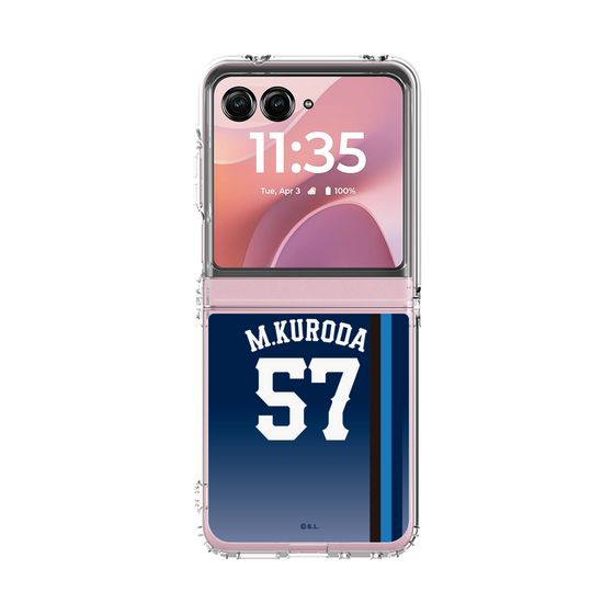 クリアケース［ 埼玉西武ライオンズ- #57 KURODA - ビジター ］