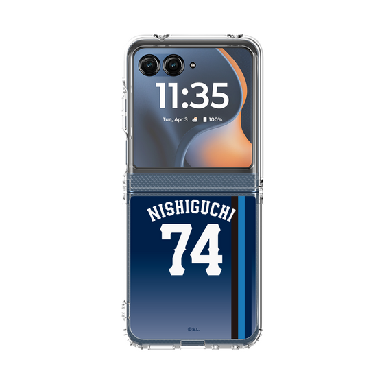 クリアケース［ 埼玉西武ライオンズ- #74 NISHIGUCHI - ビジター ］