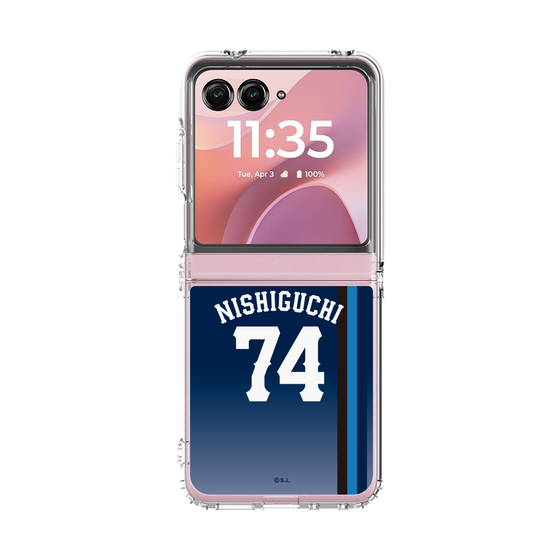 クリアケース［ 埼玉西武ライオンズ- #74 NISHIGUCHI - ビジター ］