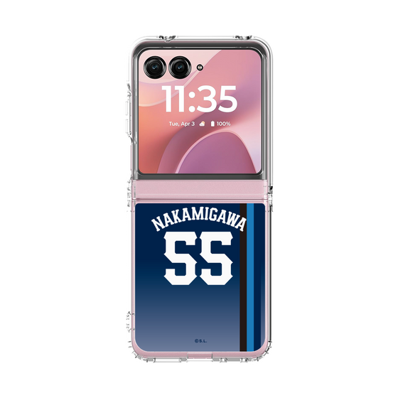 クリアケース［ 埼玉西武ライオンズ- #55 NAKAMIGAWA - ビジター ］