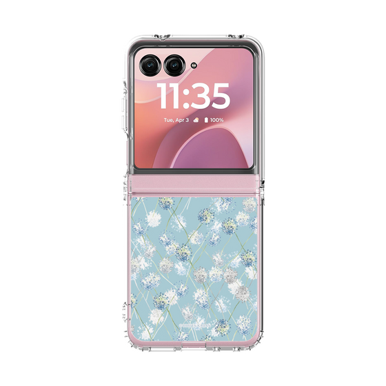 クリアケース［ 日比谷花壇 - DelicateGeometry - ライトブルー ］