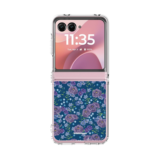 クリアケース［ 日比谷花壇 - FloralSymphony - ネイビー ］