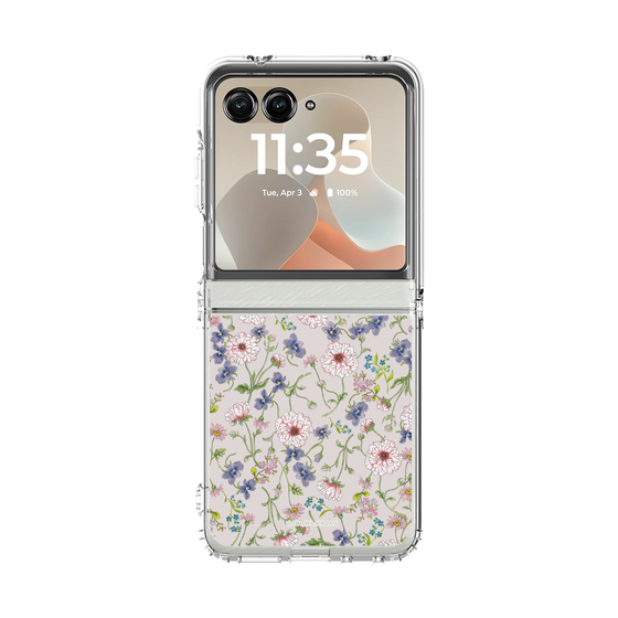 クリアケース［ 日比谷花壇 - FloralSymphony - ベージュ ］