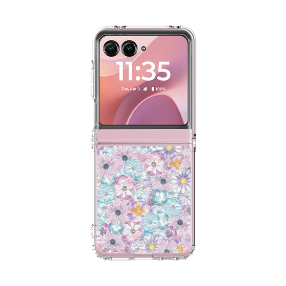 クリアケース［ 日比谷花壇 - HarmonyinBloom - パープル ］