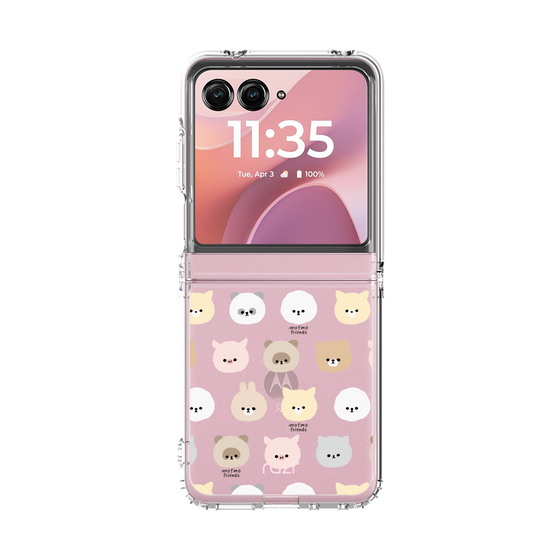 クリアケース［ mofmofriends - フェイス ］