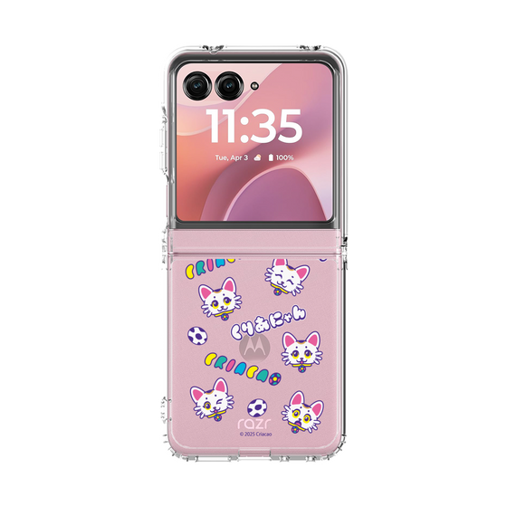 クリアケース［ クリアソン新宿 - くりあにゃん - 総柄 ］