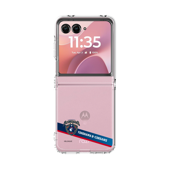 クリアケース［ B.LEAGUE - 横浜ビー・コルセアーズ - ラインデザイン ］