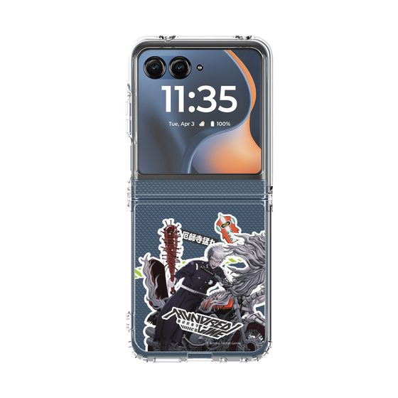 クリアケース［ HUNDRED LINE -最終防衛学園- - ステッカー - 厄師寺猛丸 ］