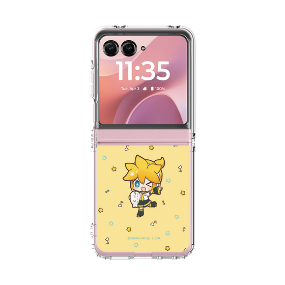 クリアケース［ しろたん×初音ミク - 鏡音レン - しろたんと一緒 ］